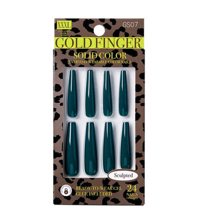 Kiss Gold Finger Sculpted Nail -  HEARTACHES