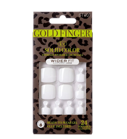 Kiss Gold Finger  Wider Fit Toenails  - SO GOOD