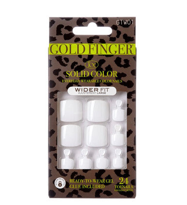 Kiss Gold Finger  Wider Fit Toenails  - SO GOOD
