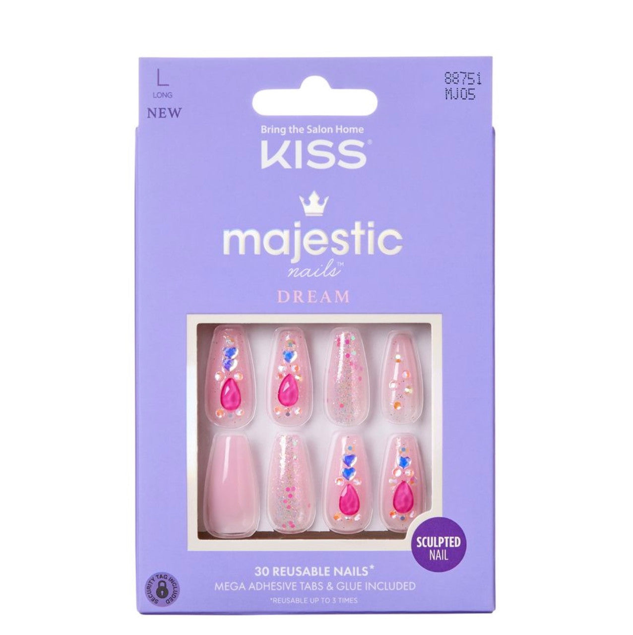 Kiss Majestic Nails - LOVELY BUBBLY