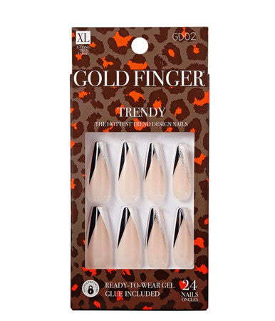 Kiss Gold Finger Trendy Nail - NEVER ENOUGH