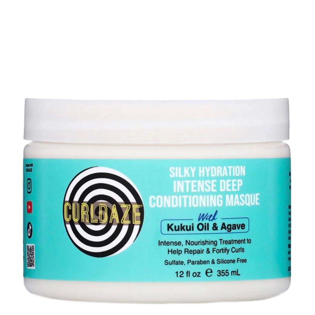 CURLDAZE Silky Hydration Intense Deep Conditioning Masque (12 oz)