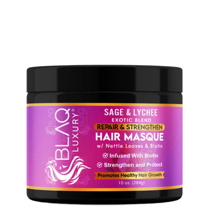 BLAQ Sage & Lychee Repair and Strengthen Hair Masque