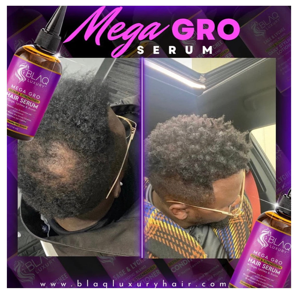 BLAQ Sage & Lychee Mega Gro Repair and Strengthen Hair Serum