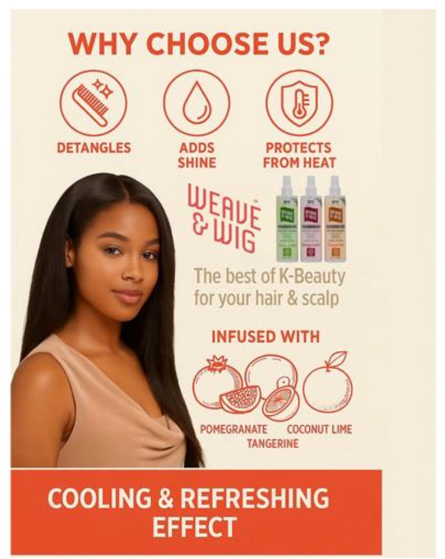 ON NATURAL Weave & Wig 4-in-1 Hair Enhancer For All Hair Texture [Pomegranate] 10oz