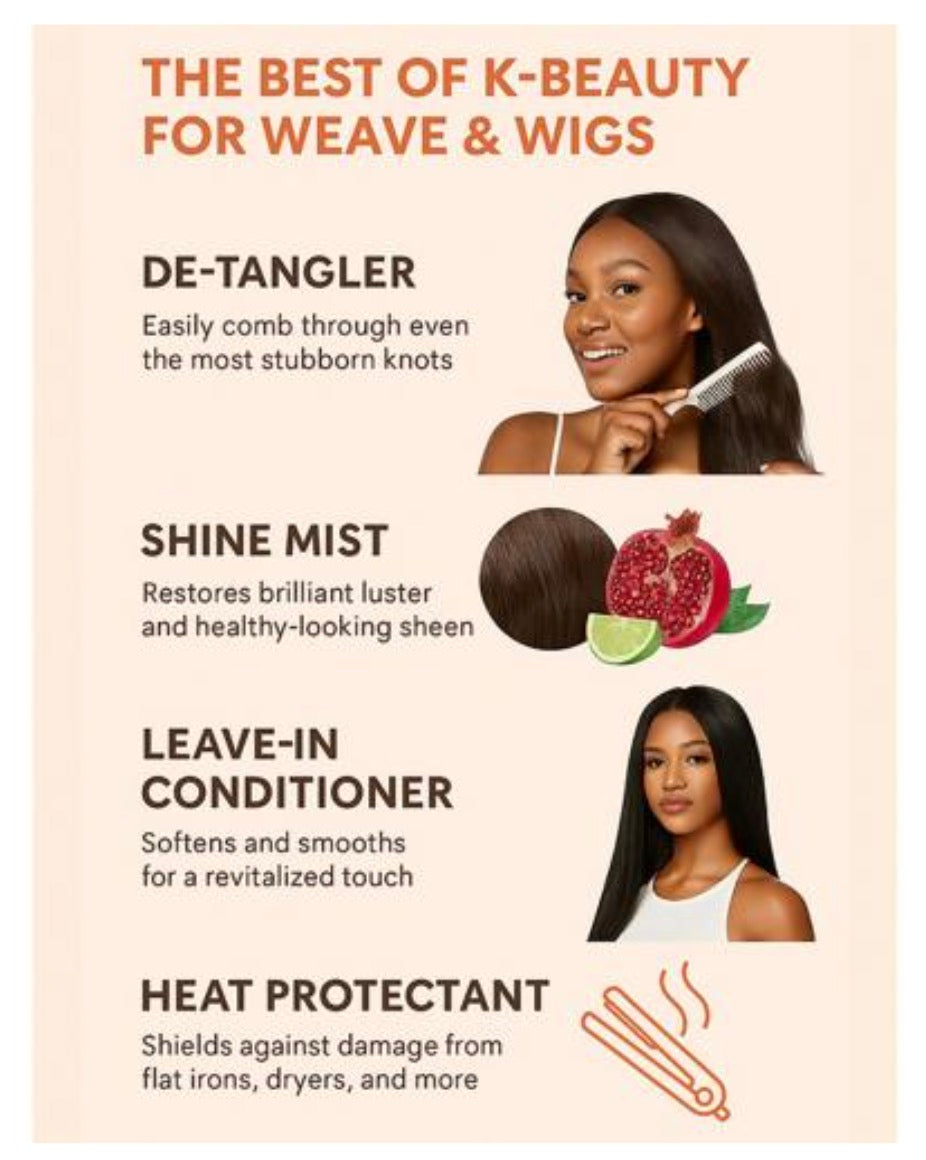 ON NATURAL Weave & Wig 4-in-1 Hair Enhancer For All Hair Texture [Pomegranate] 10oz
