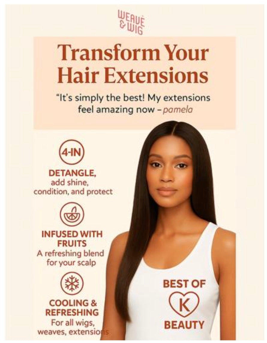 ON NATURAL Weave & Wig 4-in-1 Hair Enhancer For All Hair Texture [Pomegranate] 10oz