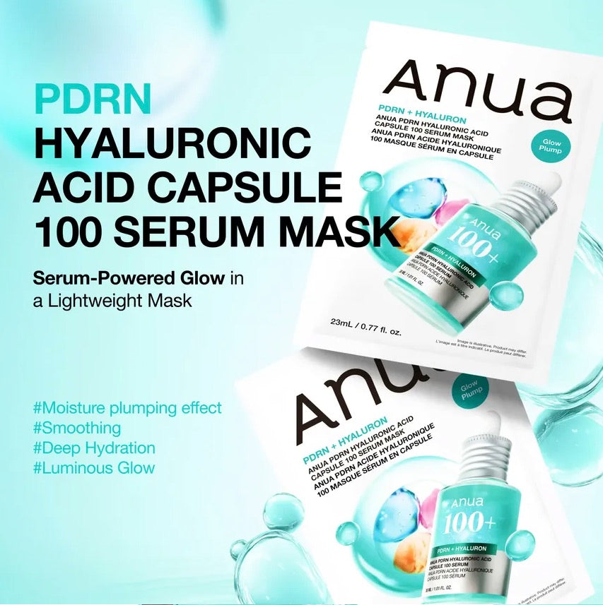 Anua PDRN Hyaluronic Acid Capsule 100 Serum Mask (1Sheet)