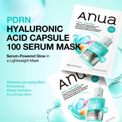 Anua PDRN Hyaluronic Acid Capsule 100 Serum Mask (1Sheet)