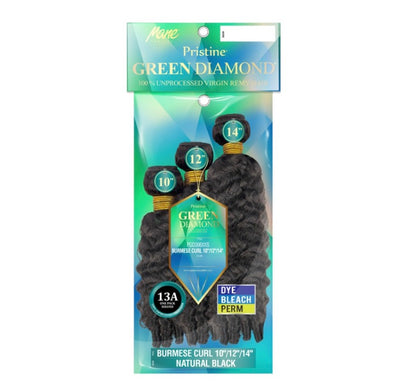 MANE CONCEPT Pristine 13A Green Diamond 100% Unprocessed Hair Multi Pack - PGD306 Burmese Curl