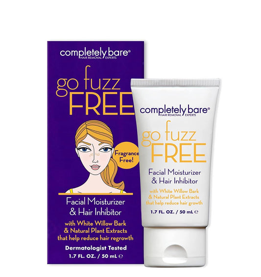 Completely Bare Go Fuzz FREE Facial Moisturizer & Hair Inhibitor