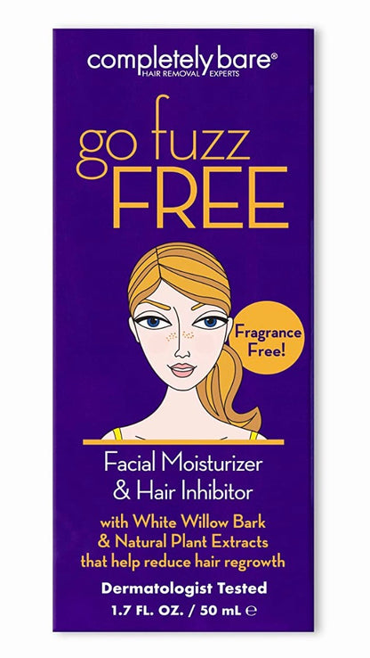 Completely Bare Go Fuzz FREE Facial Moisturizer & Hair Inhibitor