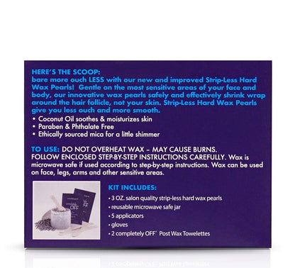Completely Bare bare more ouch LESS Strip-Less Hard Wax Pearls Kit