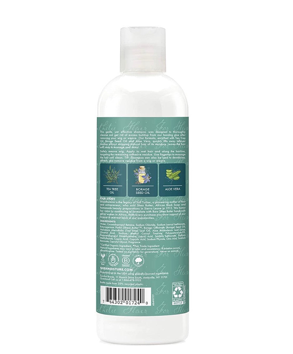 Shea Moisture Wig & Weave Tea Tree & Borage Seed Oil Residue Remover Shampoo