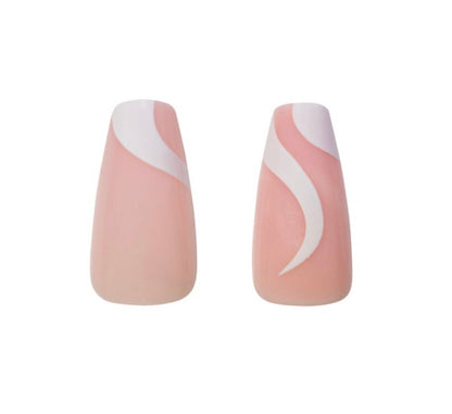 CALA Glam Couture Medium Coffin Nail (Swirl)