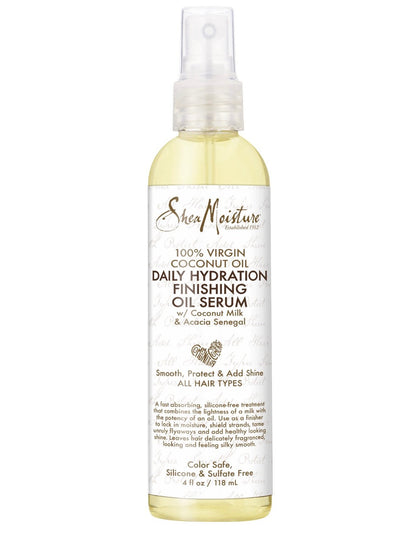 SheaMoisture 100% Extra Virgin Coconut Oil Daily Hydration Finishing Oil Serum (4oz)