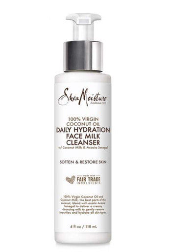 SheaMoisture 100% Extra Virgin Coconut Oil Daily Hydration Face Milk Cleanser (4oz)