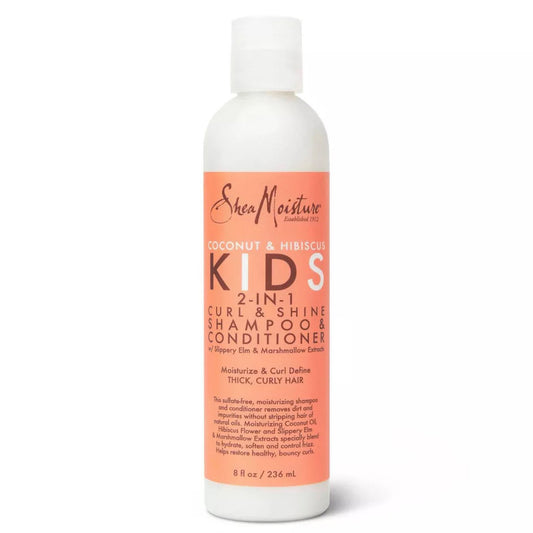 SheaMoisture Coconut & Hibiscus Kids' 2-in-1 Shampoo and Conditioner (8 oz)