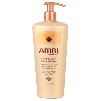 Ambi Skincare Soft & Even Creamy Oil Lotion (12 oz)