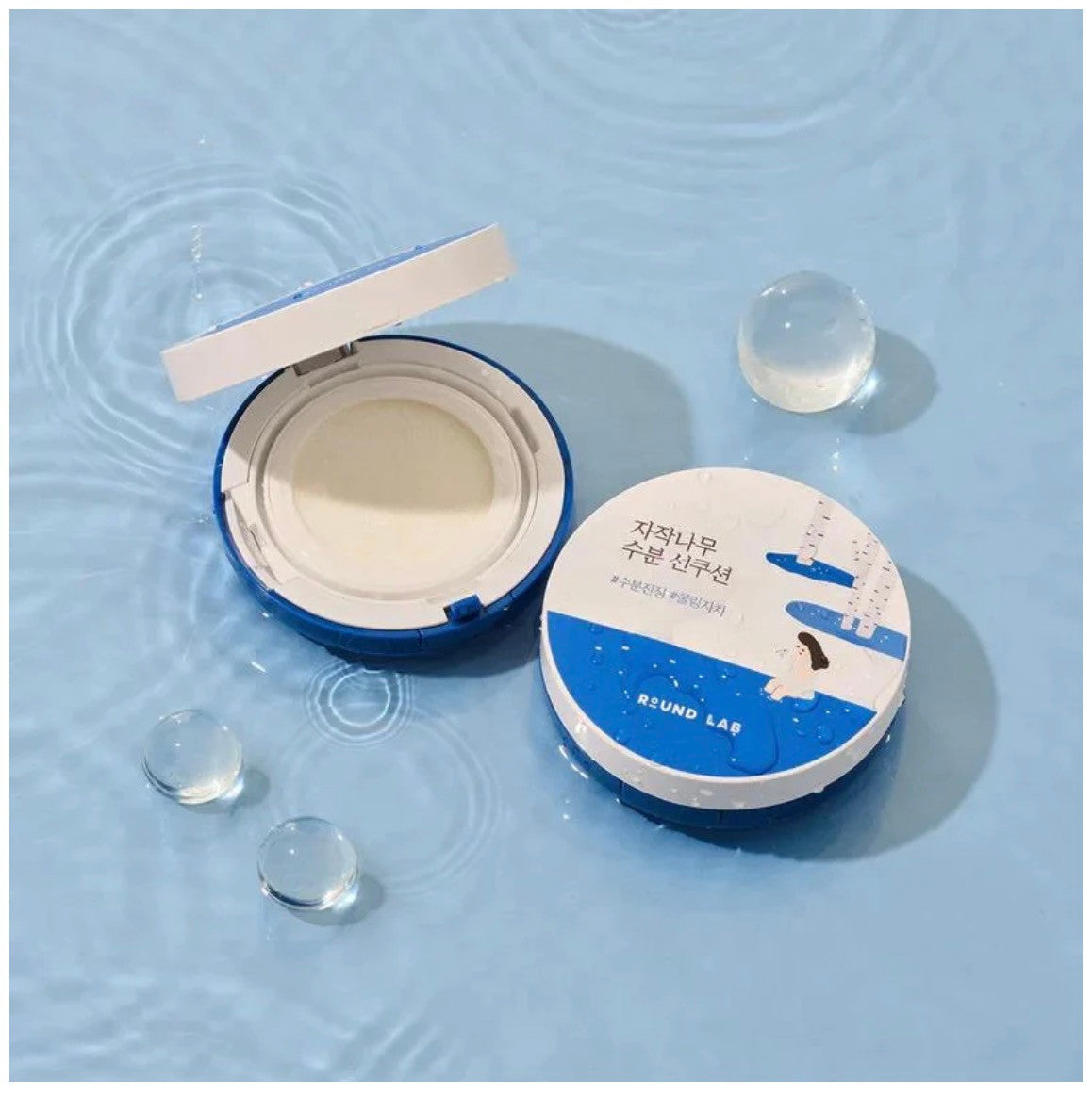 ROUND LAB Birch Juice Moisturizing Sun Cushion SPF50+ PA++++ (15g)