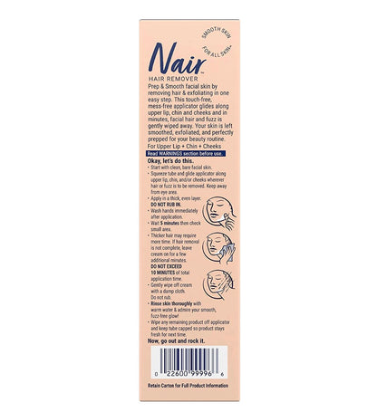 Nair Prep and Smooth Face with Coconut Milk