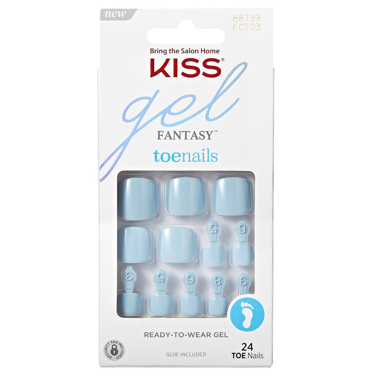 KISS Gel Fantasy Toenails - Pair of Shoes