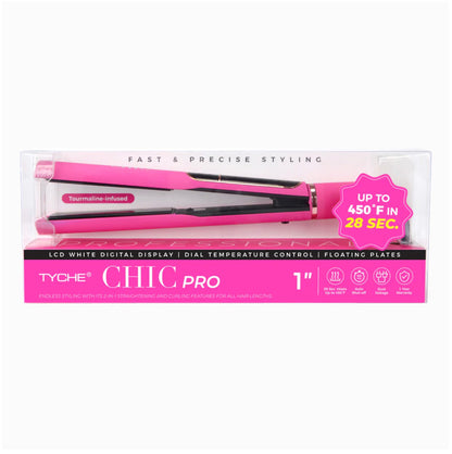 TYCHE CHIC Pro Flat Iron (Pink)