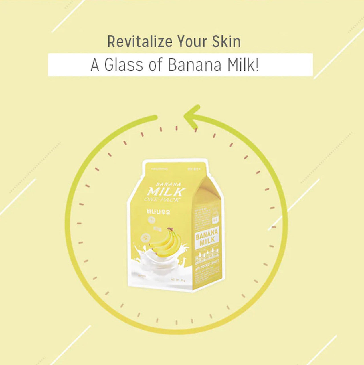 [A'PIEU] Milk One Pack Mask (Banana)