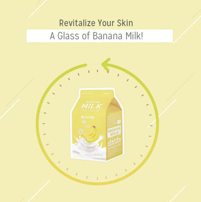 [A'PIEU] Milk One Pack Mask (Banana)