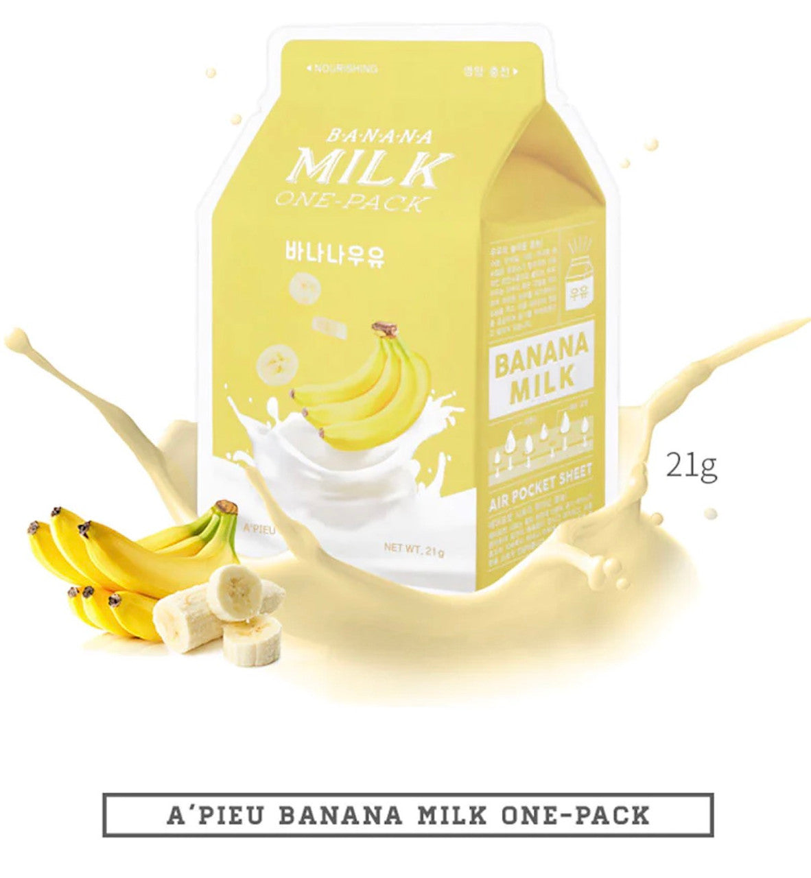 [A'PIEU] Milk One Pack Mask (Banana)