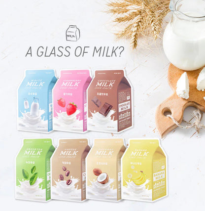 [A'PIEU] Milk One Pack Mask (Strawberry)