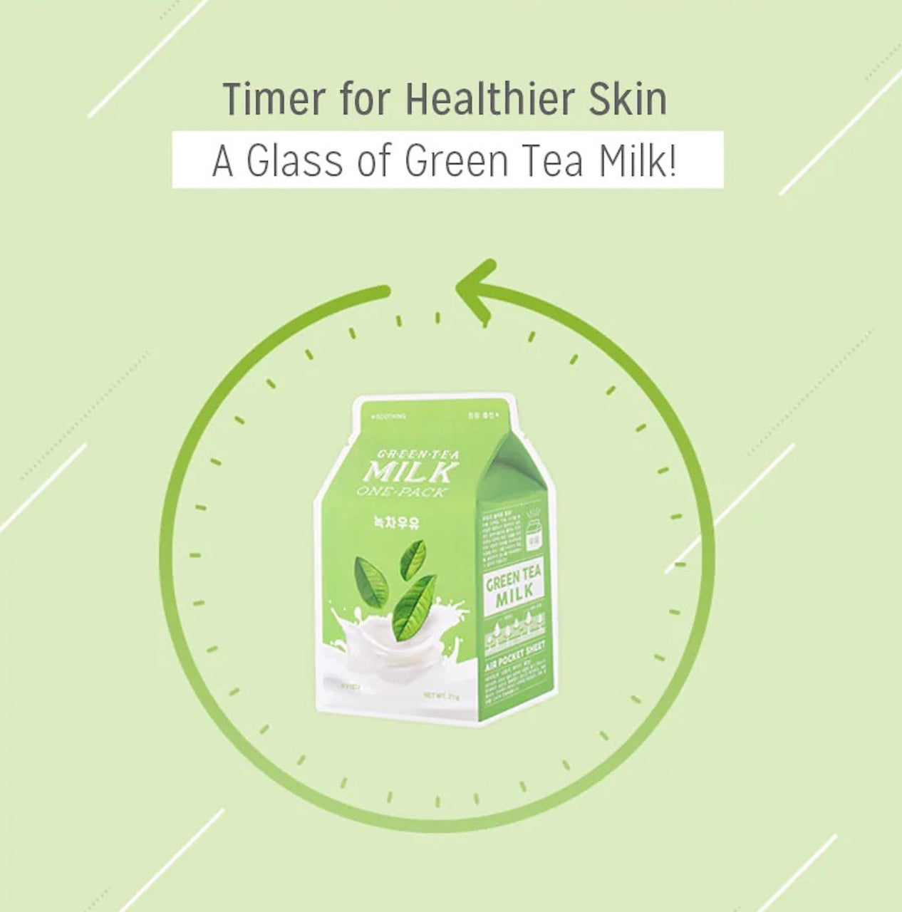 [A'PIEU] Milk One Pack Mask (Green Tea)