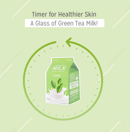 [A'PIEU] Milk One Pack Mask (Green Tea)