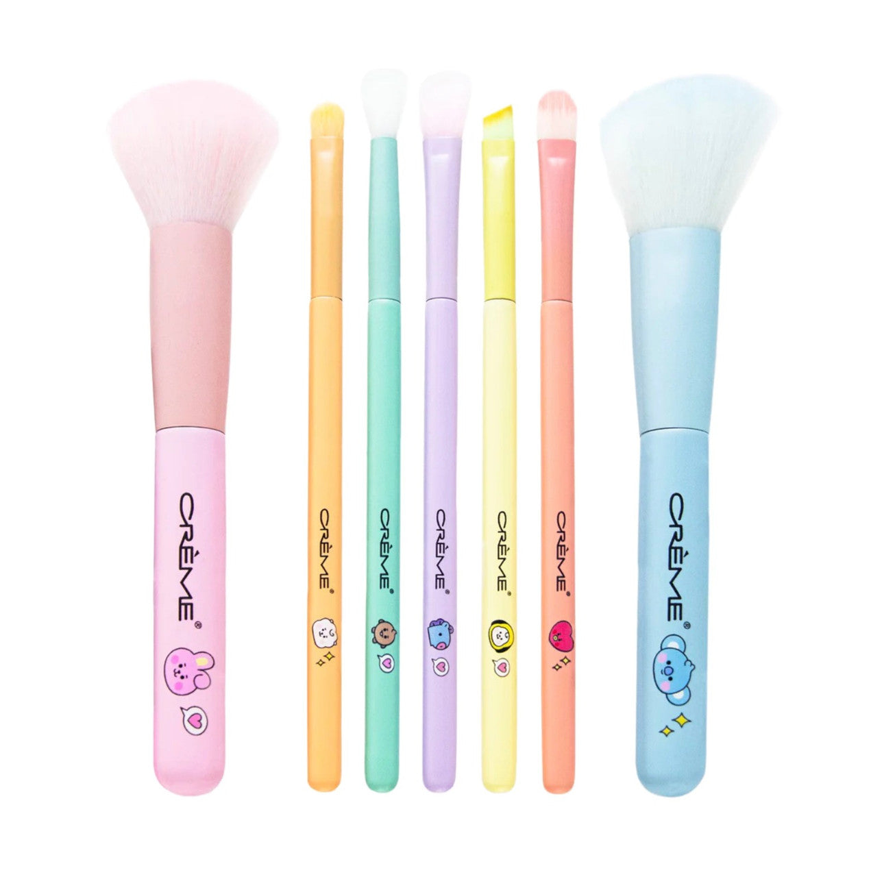 THE CREME SHOP BT21 BABY The Perfect Blend Brush Collection (Set of 7)