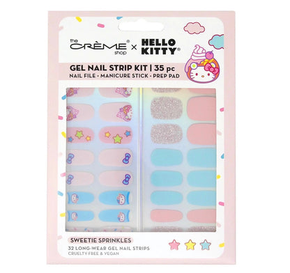 THE CREME SHOP Hello Kitty Gel Nail Strips Kit - "Sweetie Sprinkles"