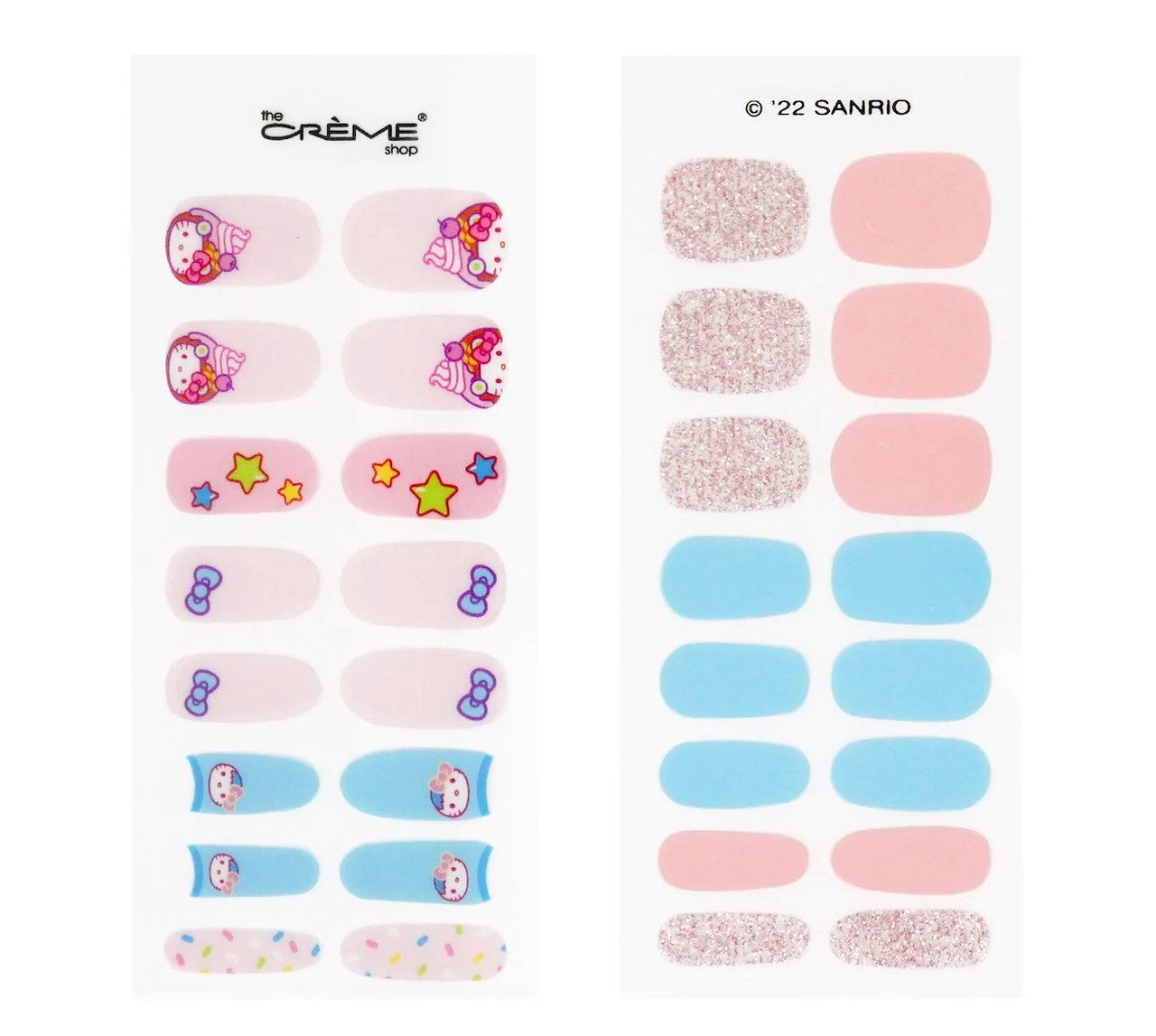 THE CREME SHOP Hello Kitty Gel Nail Strips Kit - "Sweetie Sprinkles"
