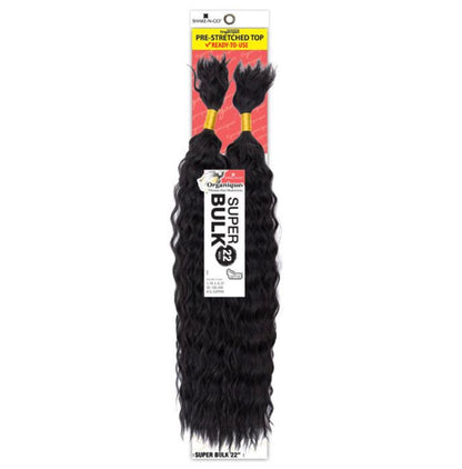 SHAKE N GO Organique Human Hair Blend Braids - SUPER BULK (18"- 22")