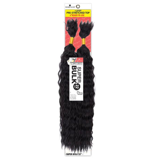 SHAKE N GO Organique Human Hair Blend Braids - SUPER BULK (18"- 22")