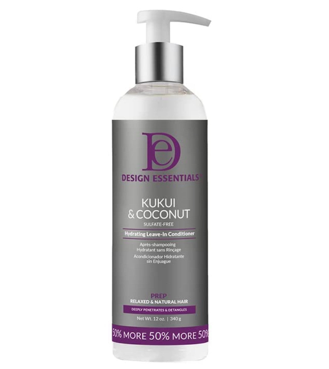 Design Essentials Kukui & Coconut Hydrating Leave-In Conditioner (8 oz)