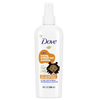 Dove Kids Care Hair Love 2-in-1 Detangler & Refresher Spray (8 oz)