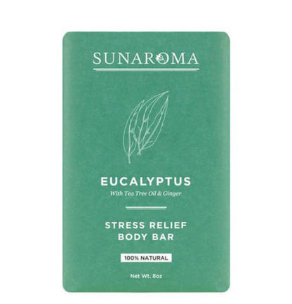 SUNAROMA Eucalyptus Stress Relief Bar Body Bar (8 oz)