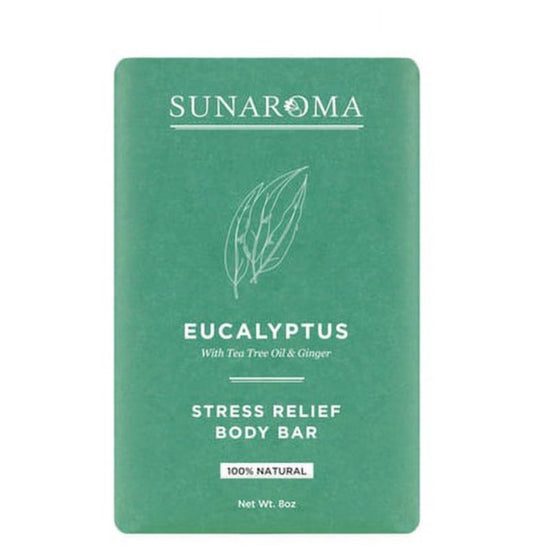 SUNAROMA Eucalyptus Stress Relief Bar Body Bar (8 oz)
