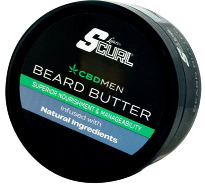 Lusters Scurl CBD Men Beard Butter (3.5 oz)