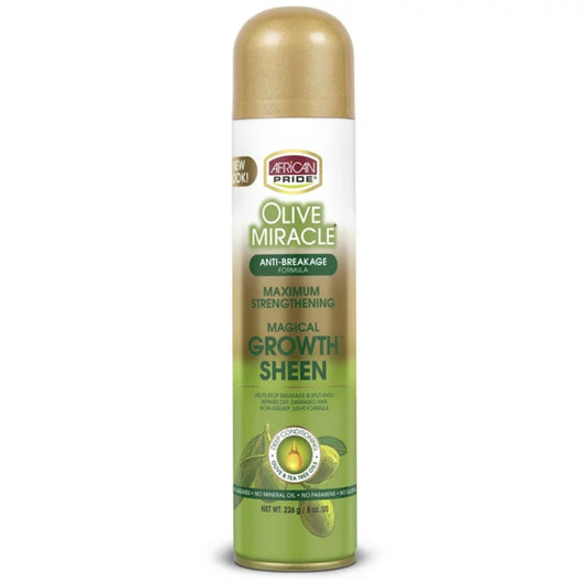 African Pride Olive Miracle Hair Growth Sheen Spray (8 oz)