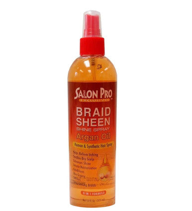 Salon Pro Argan Oil Braid Sheen Spray (12 oz)