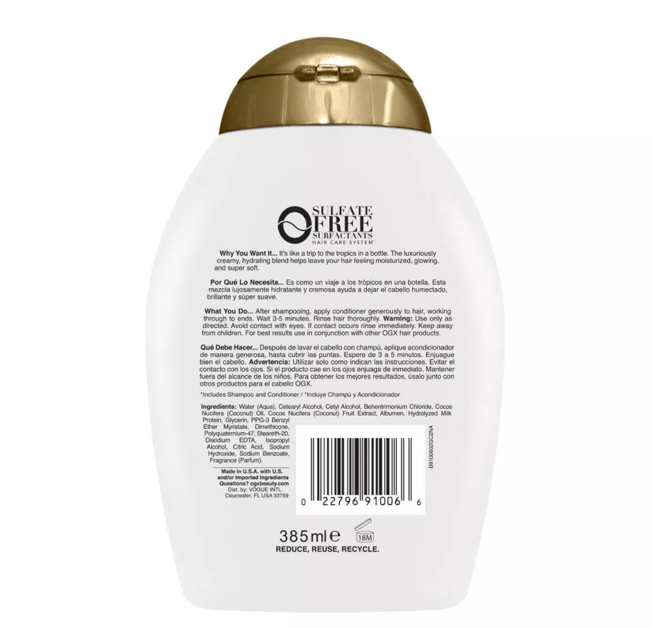 OGX Nourishing Coconut Milk Conditioner (13 oz)