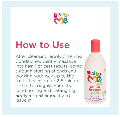 JUST FOR ME Natural Hair Milk Silkening Conditioner (13.5 oz)