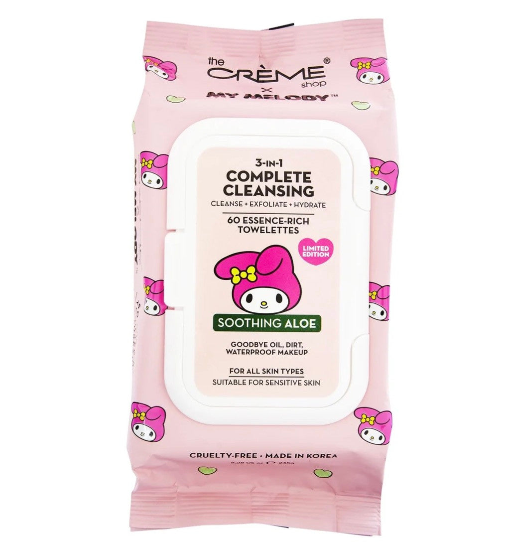 THE CREME SHOP X My Melody 3-IN-1 Complete Cleansing Essence-Rich Towelettes - Smoothing Aloe