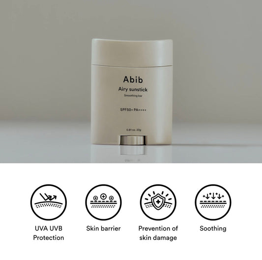 [Abib] Airy Sunstick Smoothing Bar SPF 50+ PA++++