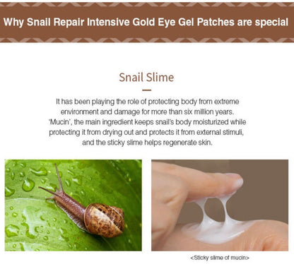 [MIZON] Snail Repair Intensive Gold Eye Gel Patch (60 pads)